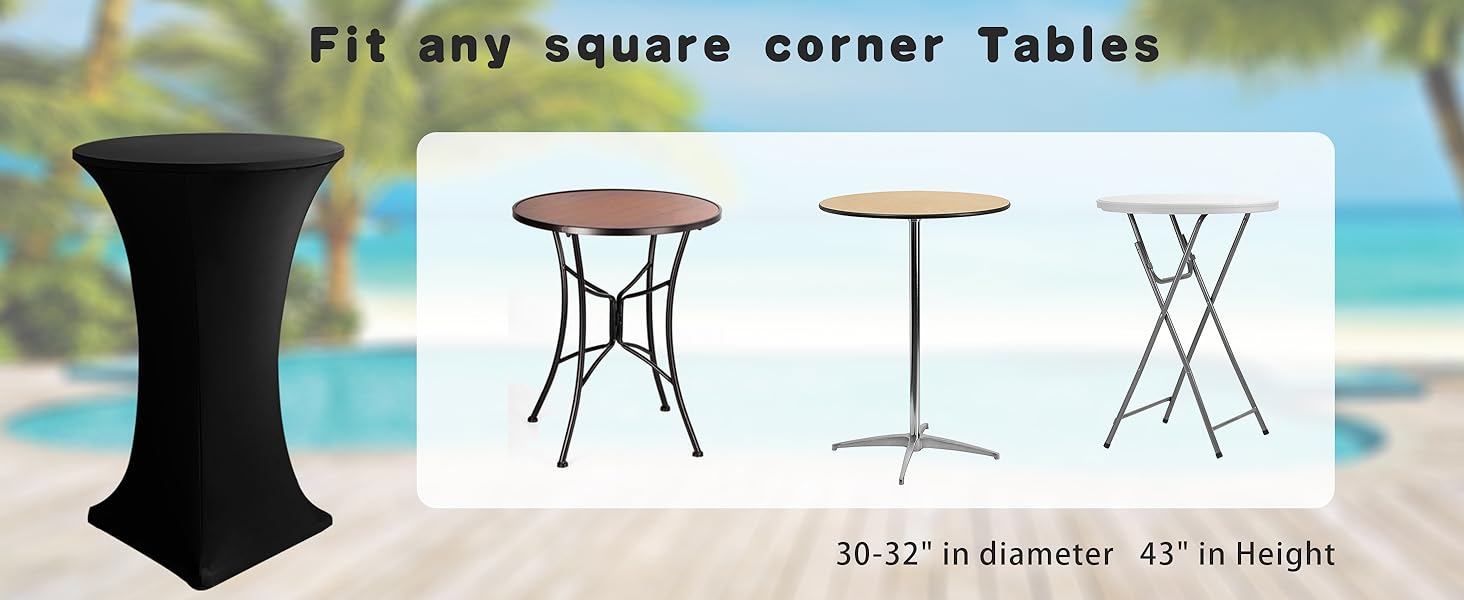 high top cocktail tablelcoth