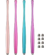 Slim Waist Stylus Pen for Touch Screen, Compatible with iPad, iPhone, Kindle Fire, 8 Extra Replac...