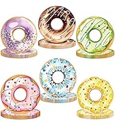 Funhax 48 PCS Donut Birthday Party Decorations Donut Paper Plates 7 Inch Disposable Colorful Cute...