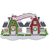 from Our House to Yours Neighbor Personalized Ornament Christmas Tree Decorations - First Year in...