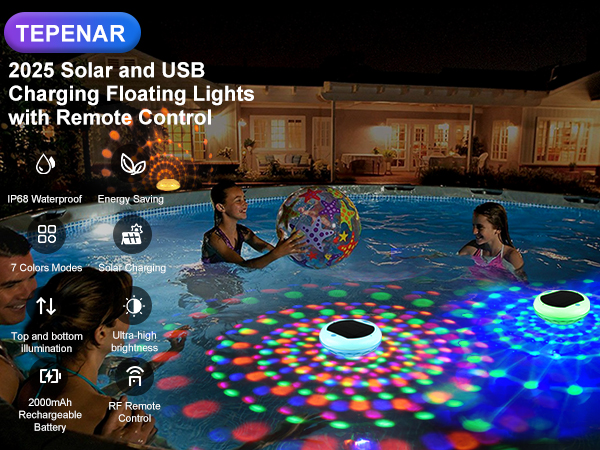 floating pool lights