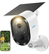 litokam Security Cameras Wireless Outdoor, 2K Solar Battery Powered WiFi Surveillance Indoor Came...