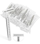 Xuezoioy Disposable Razors Bulk Pack of 30,Gray Travel Bulk Razors Single Use Individually Wrappe...