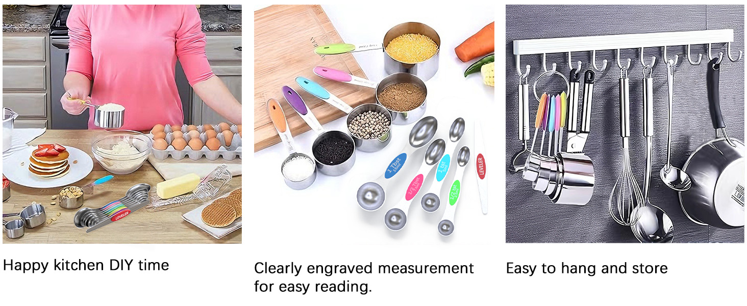 TILUCK Measuring Cups and Spoons