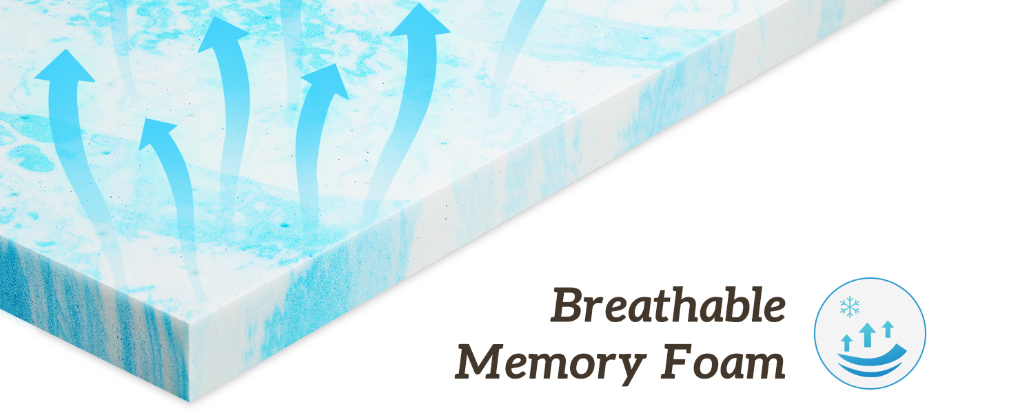 memory foam mattress topper