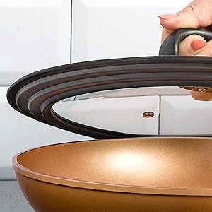 Putting Lid On Pan