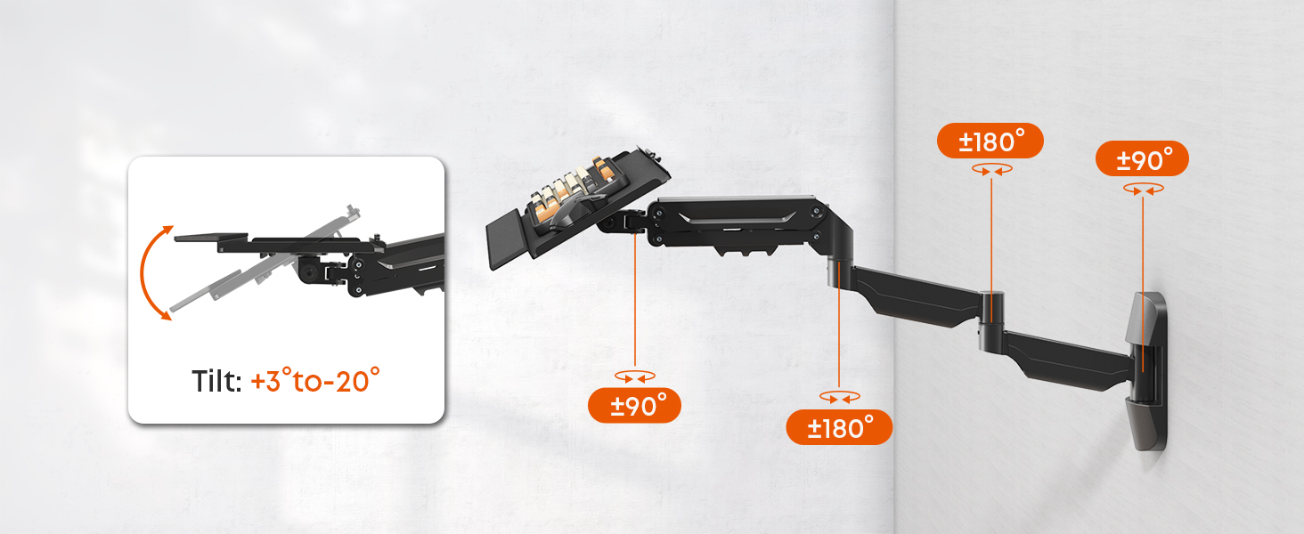 extra long keyboard wall mount