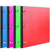 WOT I Telescoping 3 Ring Binder 4PCS, 0.75 inch Binder with Expandable Spine, Flexible Binder for...
