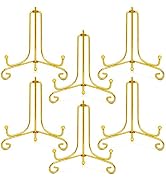 6 Pcs Gold Display Stand,Sonku 4 Inch Iron Display,Photo Holder Stand,Decorative Plates,Displays ...
