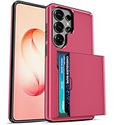 Jiunai for Samsung S26 Ultra Case Card Holder Built in Wallet Slide Pocket Shockproof Hybrid Prot...
