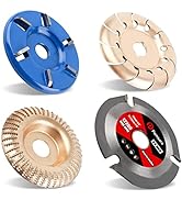 Pomsare Angle Grinder Wood Carving Disc Grinding Wheel, Attachments Wood Cutting Wheel Shaping Di...