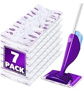EHADOO Mop Pads Refill for Swiffer WetJet: 7 PCS Disposable Pad for Hardwood Muilt-Surface Floor ...