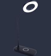 Zlata Painted Black Plastic Tap or Touch Switch Dimmable and Adjustable Color Temperature