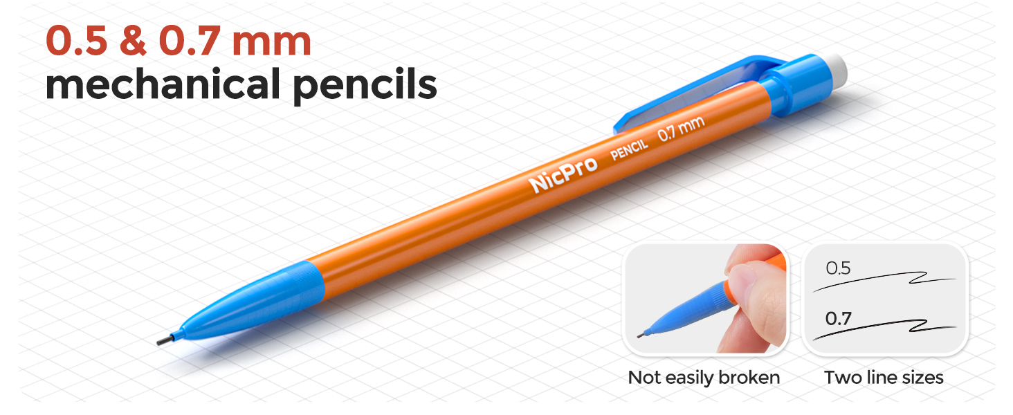 Nicpro 17 PCS Compass Geometry Set for Students