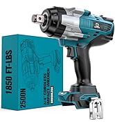 Cordless Impact Wrench 3/4 inch for Makita 18V Battery, 1850ft-lbs (2500N.m) Brushless Electric I...