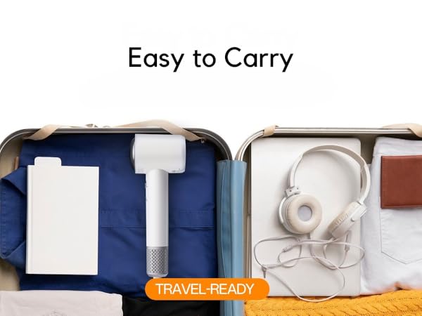 Overhead flat-lay of an open suitcase on a bed