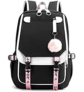 Backpack for Girls Casual Daypack Nylon Waterproof Kids Elementary Middle Schoolbag Children Bookbag