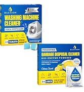 Washing Machine Cleaner 24-pack & Foaming Enzyme Garbage Disposal Cleaner Bundle 24-pack