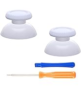 eXtremeRate Solid White Replacement Thumbsticks for PS5 Controller, Custom Analog Stick Joystick ...