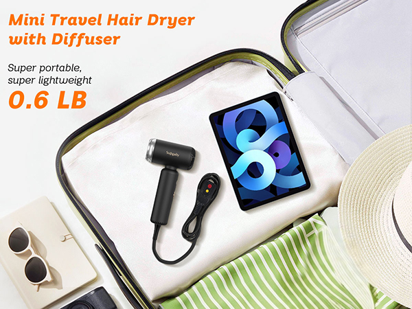 dual voltage travel hair dryer