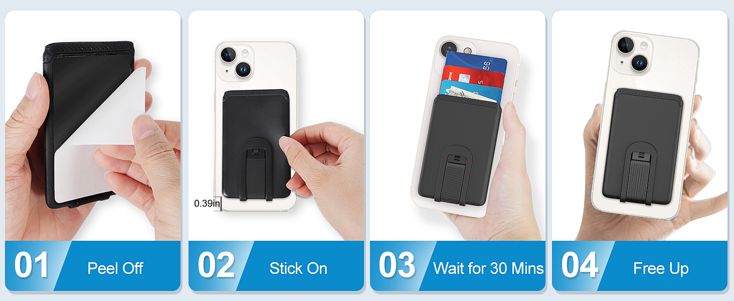 iphone wallet stick on