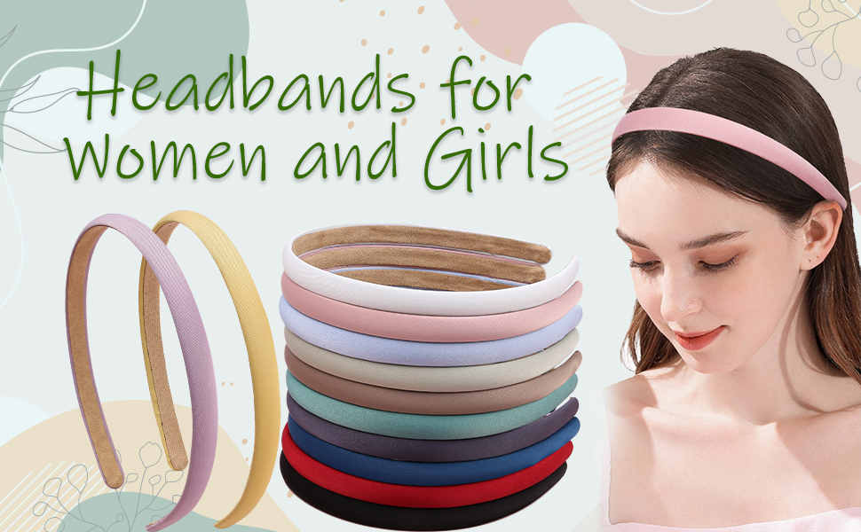 Soft Fabric Headbands for Women and Girls