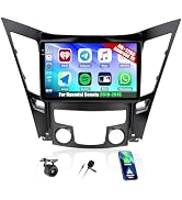 Android 15 4+128G Car Stereo for Hyundai Sonata 2010-2015 with Wireless Carplay Android Auto, 9 I...