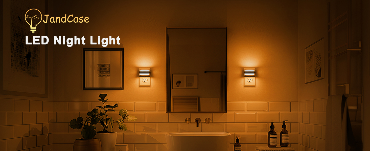 amber night lights plug into wall