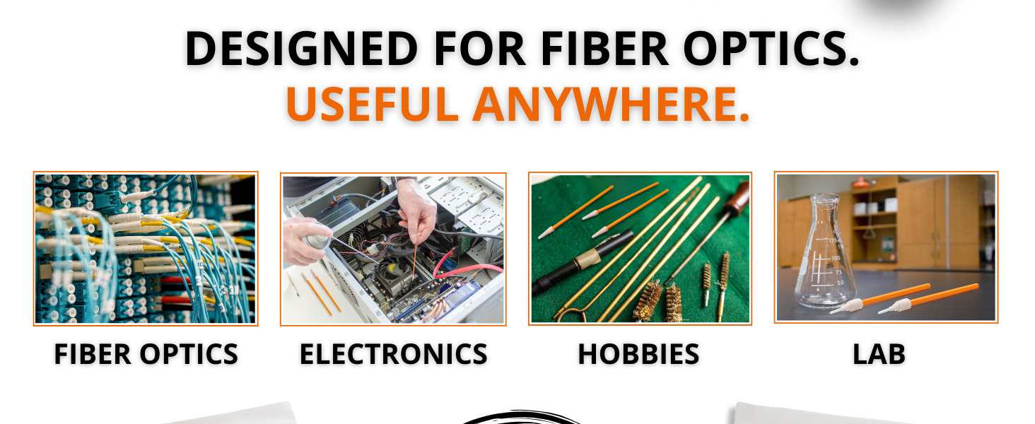 limpiadores de fibra óptica fiber cleaner wipes foam swabs cleaner swabs anti-static swabs