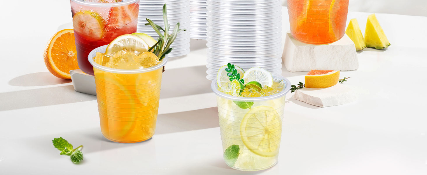 small plastic cups