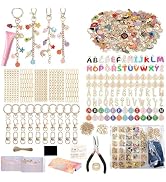 Lemosyu 563Pcs Lip Gloss Keychain Making Kit,DIY Craft Bag Charm Kit with Charms,Key Chains,Key C...