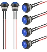 VEXUNGA 12MM Momentary Push Button Switch ON Off Round Mini Waterproof Push Buttons Switches 1A 2...