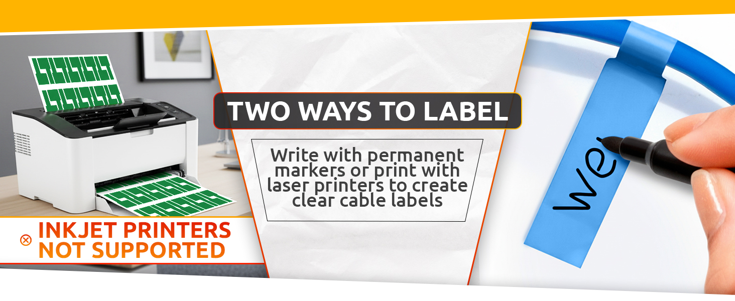 waterproof labels wire label maker paper tags with wire labeling tape write on