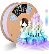 OVV3D Rainbow PLA Filament 1.75mm, PLA 3D Printer Filament Multicolor Color Changing Rainbow PLA ...