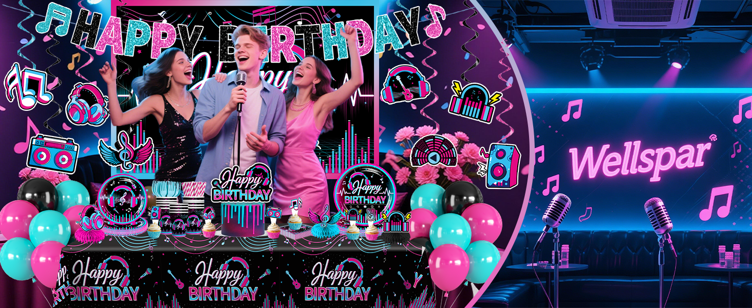 karaoke party decorations