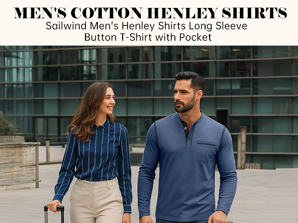 mens henley shirts long sleeve