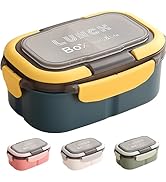 WYGLHLF 1400ml Adult Lunch Box, Leak-Proof Bento Box for Work, Camping & Meal Prep, Microwave & D...