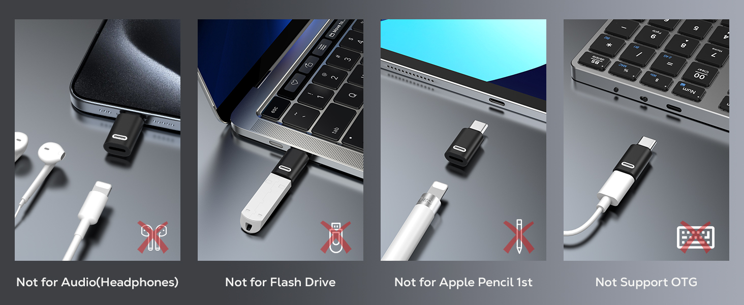 lighting to usb c adapter for iphone 15 Pro max
