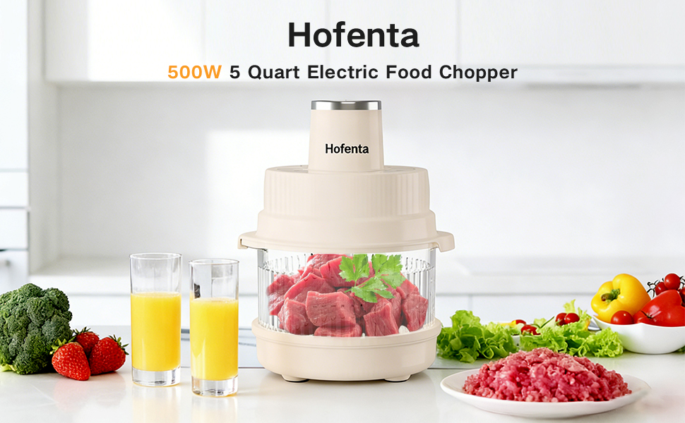 Hofenta Food Processors, Electric Food Chopper