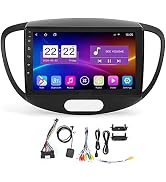 Qiilu Double Din Car Stereo, 9in Car Player Multimedia GPS Navigation HD Touch Screen for Android...