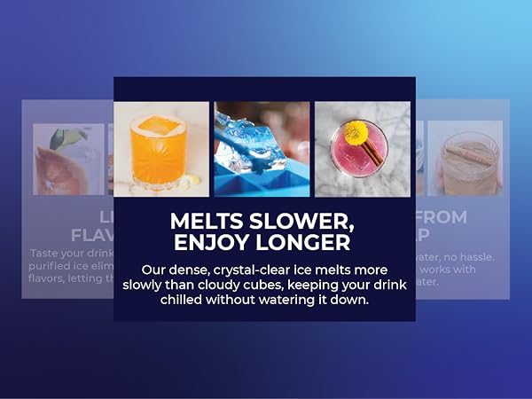 Use water straight from the tap to get perfect ice cubes