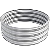 Donext 32.08 * 11.4" Tall Round Raised Garedn Bed, Metal Raised Beds for Vegetables, Outdoor Gard...