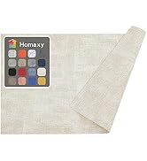 Homaxy Faux Leather Heat Resistant Placemats for Dining Table Set of 6, Waterproof Wipeable Washa...