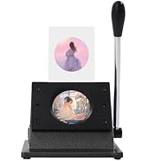 2.28 Inches/ 58 mm Manual ID Card Corner Cutter, Button Paper Graphic Punch Die Cutter for Badge ...
