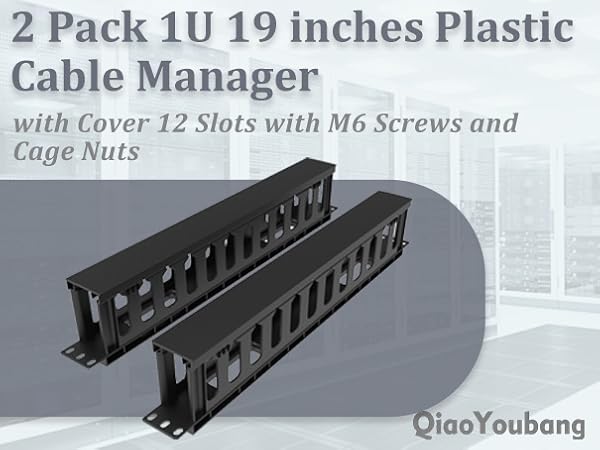 1u plastic cable manager