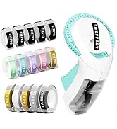 EazeID Embossing Label Maker with 15PK Color Tapes, Retro Label Maker Embossed, Vintage Embosser ...
