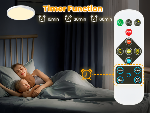 timer led light with remote auto on auto off soft lighting