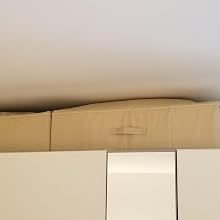 on the top of wardrobe
