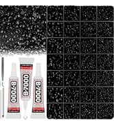 36000Pcs Black Rhinestones for Bedazzling, Bedazzler Kit with Rhinestones, Multi-Size 2-6MM Resin...