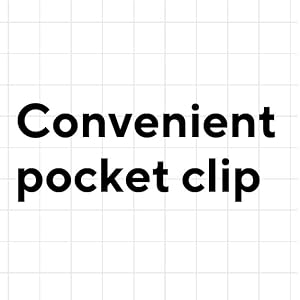 convenient pocket clip